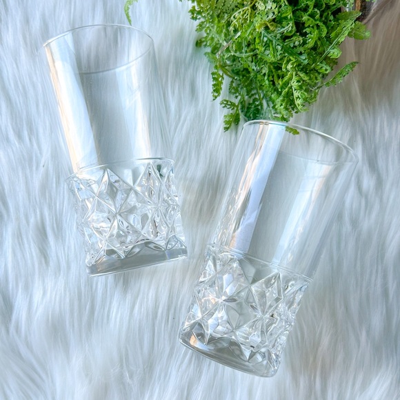 Vintage Cristal d'Arques Durand Sully Chateaudun Fine French Highball Cut Glass - Picture 1 of 6